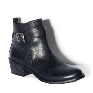 Vince Camuto Black Ankle Boots with Buckle